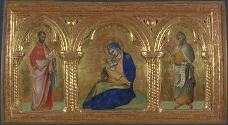 The Madonna of Humility with Saints Mark and John